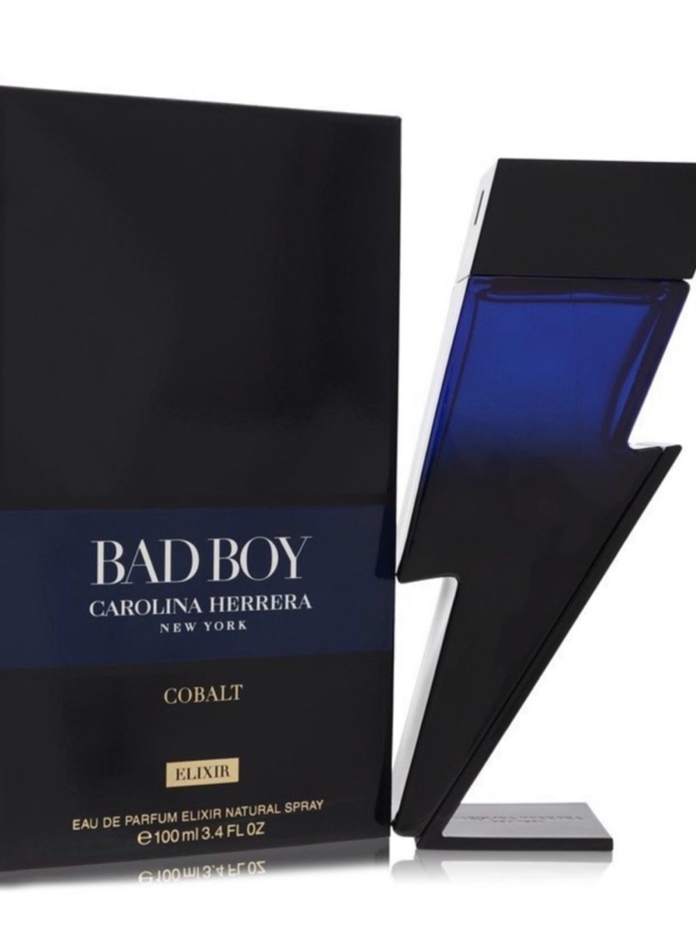 Bad Boy Cobalt Elixir by Carolina Herrera Eau De Parfum Spray 3.4 oz